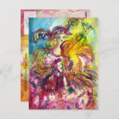 アルレチナバイオリニスト/ヴェネツィアカーニバルナイト ポストカード (正面/裏面)