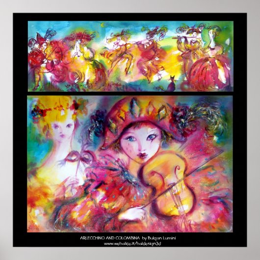 アルレチノとコロンビナヴェネチナマスカレード ポスター (正面)