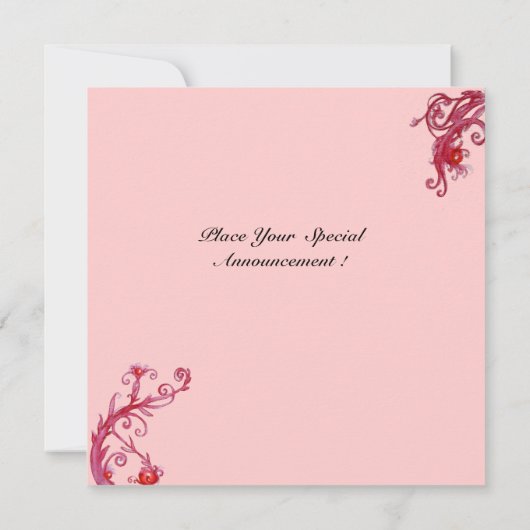 アルレチノとコロンビナ/ヴェネチアンマルディグラ 案内状 (裏面)