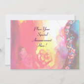 アルレッキーナのバイオリン奏者　マルディ・グラ・マスカレード・パーティ 招待状 (裏面)