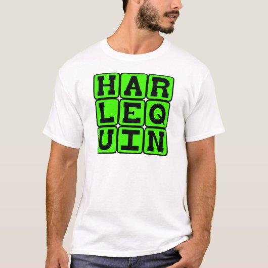アルレッキーノ、ピエロのフィギュア Tシャツ (正面)
