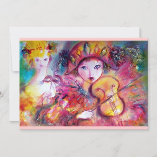 アルレッチノとコロンビナヴェネティアンマルディグラスマスク (正面)