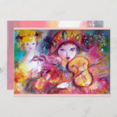 アルレッチノとコロンビナヴェネティアンマルディグラスマスク (正面/裏面)