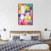 アルレッチノピエロとコロンビナ キャンバスプリント (インサイチュ (寝室))