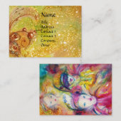 アルレッチノピエロとコロンビナ/バタフライ植物 名刺 (正面/裏面)