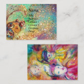 アルレッチノピエロとコロンビナ/バタフライ植物 名刺 (正面/裏面)