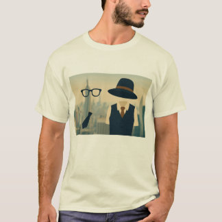 アルヴィ&アニー – ミニマルNYCスカイラインシルエット Tシャツ