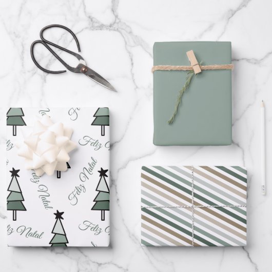 アルヴォーレデナタルピンハイロエスティロルスティコファームハウス ラッピングペーパーシート (正面)