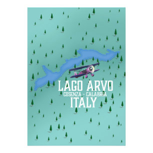 アルヴォ湖 イタリア 旅行地図 フォトプリント