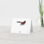 アルーバンのビーチの感謝カード サンキューカード (裏面)