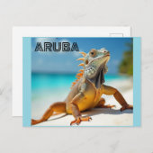 アルーバ素晴らしトカゲ シーズンポストカード (正面/裏面)