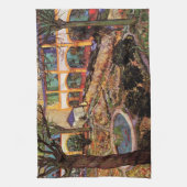 アルーレスの病院の庭院 ヴィンセント・ヴァン・ゴッホ キッチンタオル (縦)