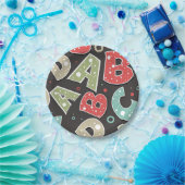 アル間抜けファベット文字A-B-C-D ペーパープレート (パーティー)