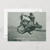 アル・ウィルクソンがトーピードに乗ってる。 ポストカード (正面/裏面)