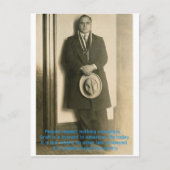 アル・カポネの知恵の言葉? ポストカード (正面)