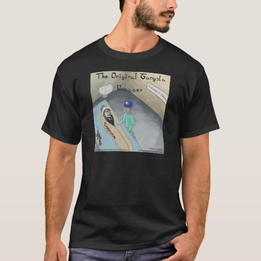 アル・カポネの葬式が面白い Tシャツ (正面)