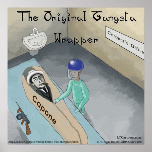 アル・キャポネの葬儀ポスおもしろいター ポスター (正面)