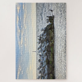 「アル・ドーフィン島のペリカンと灯台 ジグソーパズル