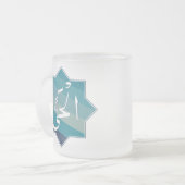 アル・ヘイヤ – 永遠に生きる者:アッラーの名前 フロストグラスマグカップ (正面左)