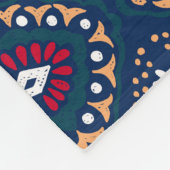 アレアステカール:部族のエレガストライプのンス フリースブランケット (角)