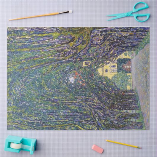 アレアットシュロスカーマー,グスタフクリムト 薄葉紙 (クラフト)