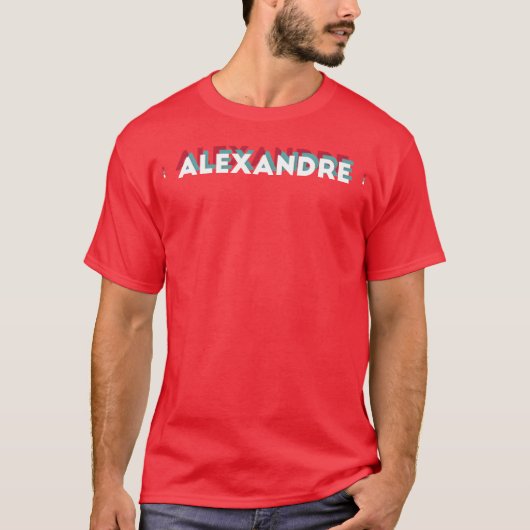 アレアンドレ 名前 おもしろ 名前 アレアンドレ 80年代 テーマ Tシャツ (正面)