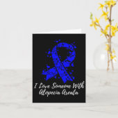 アレアータ脱毛症で人を愛する認識度 カード (黄色い花)