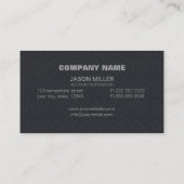 アレイおよびラインモノグラムプロフェッショナルシルバーID313 名刺 (裏面)