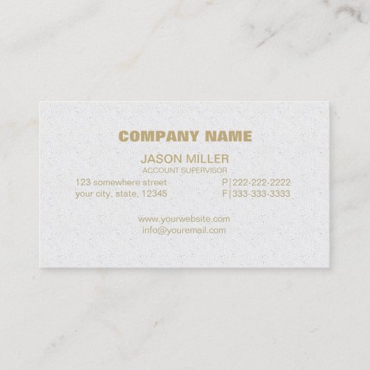 アレイおよびラインモノグラムプロフェッショナルブルーID313 名刺 (裏面)