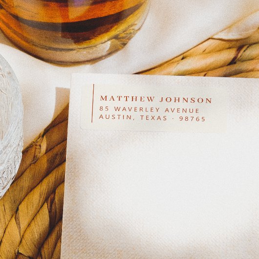 アレエレガントミニマルイド差出人住所 ラベル