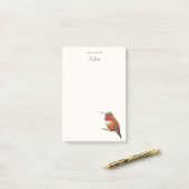 アレカスタムンのハミングバードノート ポストイット (デスク上)