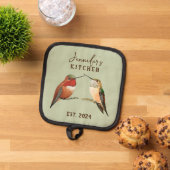 アレカスタムンズハミングバーズメモ帳 鍋敷き (トップダウン)