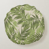 アレカパームズハワイアントロピカルヴィンテージアロハ ラウンドクッション (裏面)