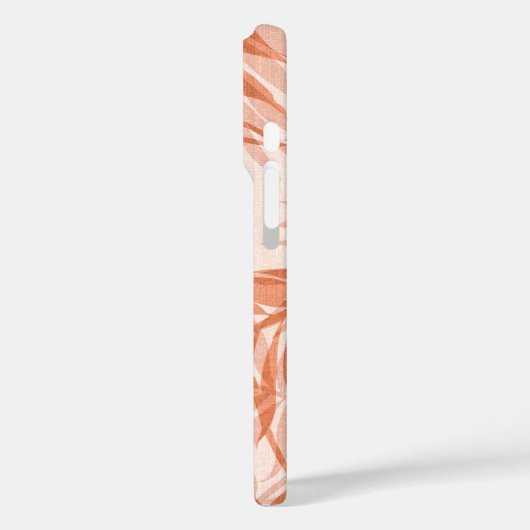 アレカパームズハワイアントロピカルヴィンテージピーチ Case-Mate iPhoneケース (裏面 / 左)