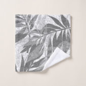 アレカパームズハワイアン熱帯ヴィンテージ座標 バスタオルセット (ウォッシュタオル)