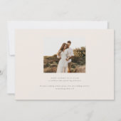 アレカモダンウォーターカラーパームランドスケープ結婚ズ 招待状 (裏面)