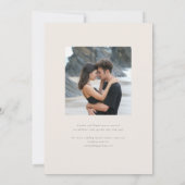 アレカモダンウォーターカラー結婚パーム セーブザデート (裏面)