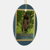 アレガニー州パークヴィンテージトラベルベア セラミックオーナメント (右)