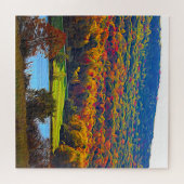 アレガニー州パークNYレイクイン秋抽象芸術 ジグソーパズル (横)
