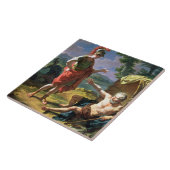 アレキサンダーおよびディオゲネス1818年(キャンバスの油) タイル (側面)