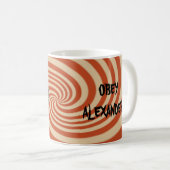 アレキサンダーに従って下さい! カスタムなマグ コーヒーマグカップ (正面右)