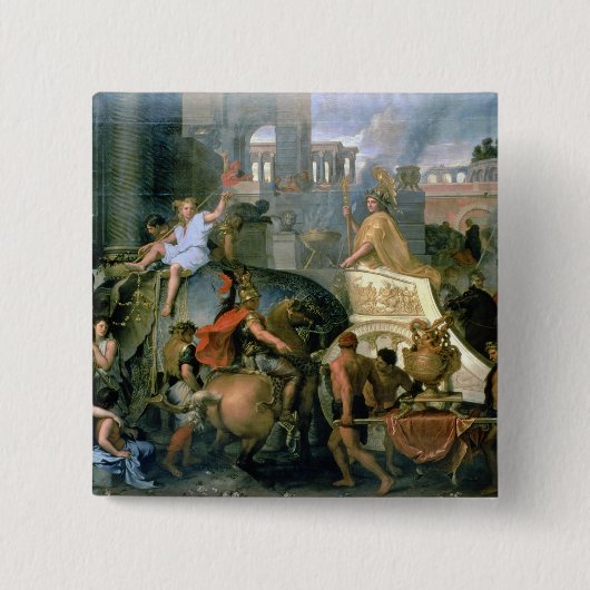 アレキサンダーの勝利、かAlexaの入口 缶バッジ (正面)