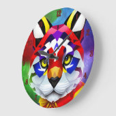 アレキサンダーの猫の壁時計 ラージ壁時計 (傾斜)
