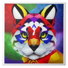 アレキサンダーの猫の大きな白いタイル タイル