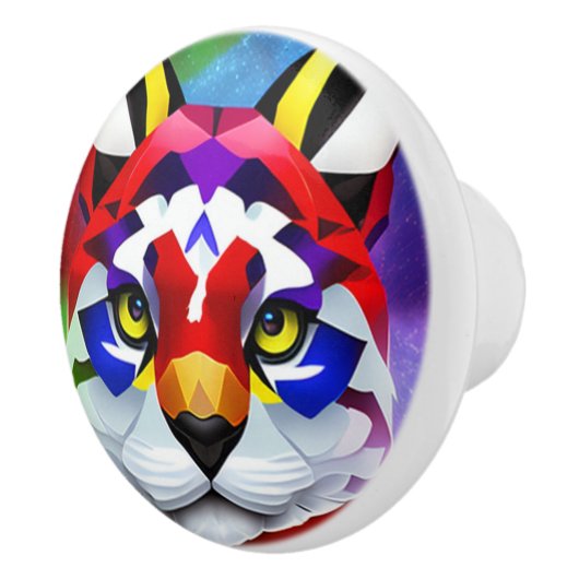 アレキサンダーの猫セラミックのノブ セラミックノブ (右)