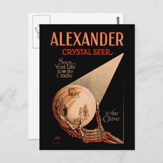 アレキサンダーは揺りかごからあなたの人生を見る ポストカード (正面/裏面)