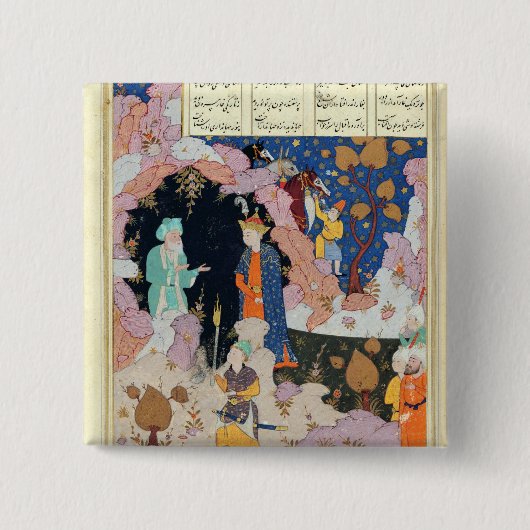 アレキサンダーは隠者を訪問します 缶バッジ (正面)