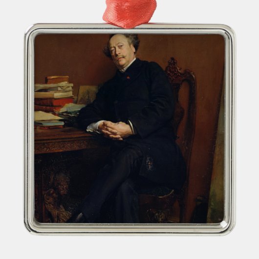 アレキサンダーデュマFils 1877年 メタルオーナメント (正面)