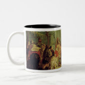 アレキサンダー大王およびPorus ツートーンマグカップ (左)