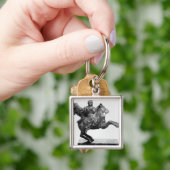 アレキサンダー大王の乗馬の小像 キーホルダー (手)